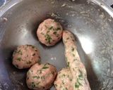 夏の大葉(しそ)入りつくね作り方2写真