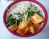 ベーコン卵の野菜サラダ♡作り方1写真