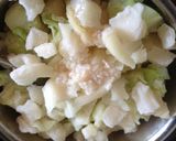 棄てないで‼ キャベツの芯でスープの素作り方3写真