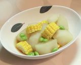 とうもろこしと大根の冷たい煮物作り方4写真