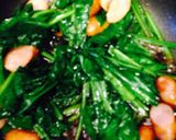 お弁当にも★ほうれん草×ウィンナー炒め作り方3写真