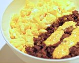 卵そぼろの2色丼&ラー油ガーリックマヨ作り方8写真