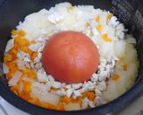 夏野菜トマトの炊き込みご飯♪トマトライス作り方5写真