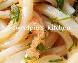 居酒屋〆の一皿◎美味◎冷やし明太子うどん作り方5写真