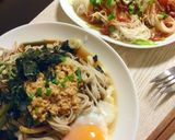 納豆山菜ソバ作り方4写真