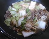 すき焼き卵とじ丼作り方3写真