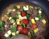 夏やさいのそぼろ丼☺︎作り方4写真