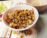 簡単一人飯！卵の味噌そぼろ丼作り方6写真