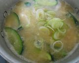 ズッキーニと豆腐の味噌汁作り方9写真
