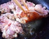 皮パリパリのチキンソテー塩レモン風味作り方10写真