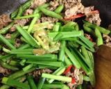 インゲンと牛肉の胡麻味噌炒め作り方6写真