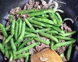 インゲンと牛肉の胡麻味噌炒め作り方5写真