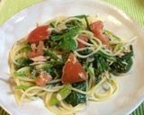 トマトとほうれん草のレモン塩パスタ作り方2写真