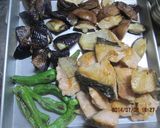 夏野菜と鮭のみぞれポン酢作り方3写真