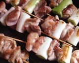 ♪塩レモンで下味、美味しいねぎま焼き鳥♪作り方5写真
