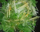 簡単！水菜＆卵のにんにく炒め♡作り方3写真