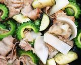 夏バテ予防にも！茄子とゴーヤの味噌炒め作り方2写真