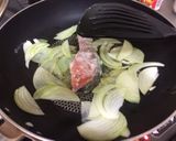 鮭と小松菜のクリーム風パスタ作り方2写真