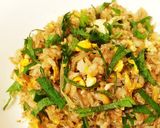 簡単美味♪シラスとミョウガと大葉の夏炒飯作り方6写真