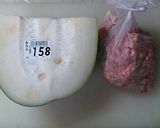 簡単　子供が喜ぶ冬瓜の鳥挽き肉そぼろあん作り方1写真