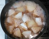 簡単　子供が喜ぶ冬瓜の鳥挽き肉そぼろあん作り方5写真