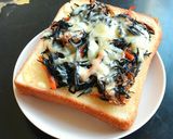 朝ごはんに！ひじきのトースト作り方4写真