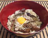 簡単！麺つゆでナスの煮浸し、豚肉入り☆作り方5写真