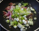 ★豚肉とタマゴとネギ炒め★作り方3写真