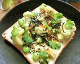 カリフラワー×枝豆×クリチの和トースト作り方5写真