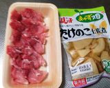 市販たけのこ土佐煮の肉巻きお弁当のおかず作り方1写真