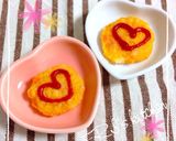 手づかみ離乳食♡オムライス風おやき作り方10写真