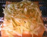 ほんのりカレー味☆簡単キャベツトースト作り方3写真