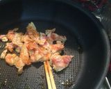 ごぼうとネギの豆板醤炒め作り方4写真