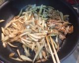 ごぼうとネギの豆板醤炒め作り方5写真
