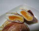 お弁当⇒ハムエッグ♡包む✨作り方3写真