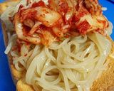 夏メニュー♡本場鶴橋焼肉屋風冷麺トースト作り方13写真