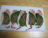 豚肉の梅しそ長いも巻作り方3写真