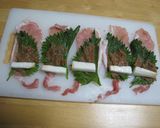 豚肉の梅しそ長いも巻作り方4写真