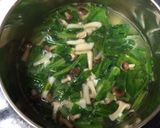 ほうれん草と豆腐の卵スープ作り方3写真