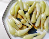 簡単◎ほくシャキ生らっきょうの混ぜご飯作り方3写真