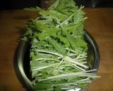 水菜の煮びたし作り方1写真
