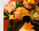 七夕 キャラ弁 おりひめとひこぼし☆作り方5写真