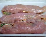 ささみの梅しそセロリ巻き作り方5写真