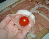 プチトマトの豚肉巻き酢豚作り方1写真