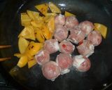 プチトマトの豚肉巻き酢豚作り方5写真