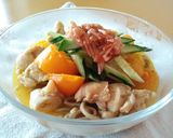 焼きトマトと鶏肉のお蕎麦作り方5写真