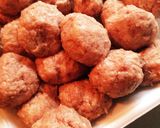 ミートボール甘酢煮(^O^)かわいい丸作り方3写真