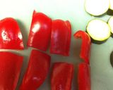 夏野菜とチキンの塩レモン焼き☆作り方2写真