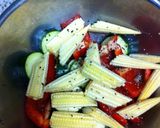 夏野菜とチキンの塩レモン焼き☆作り方4写真
