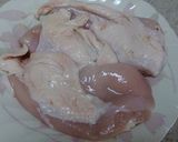 レンジで簡単、鶏とキュウリのゴママヨ和え作り方1写真